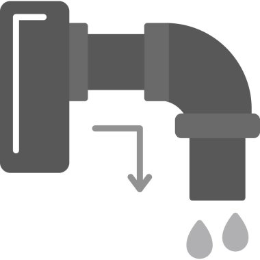 Su musluğu. Basit resimleme