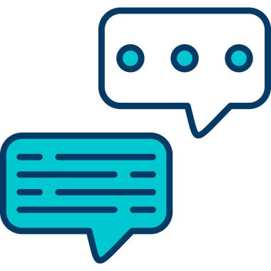 konuşma kabarcığı vektör çizimi