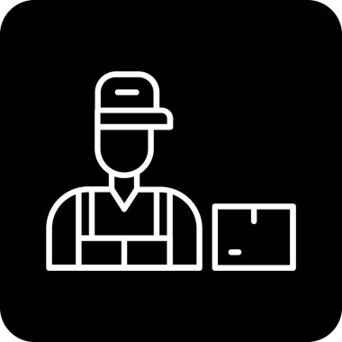 işçi simgesi, vektör illüstrasyonu