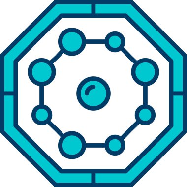 Modern bir simgenin vektör illüstrasyonu