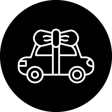 Hediye. Web simgesi basit illüstrasyon