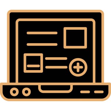 Web tasarım simgesi, vektör illüstrasyonu