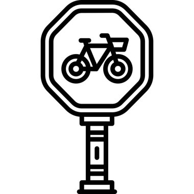 Bisiklet. Web simgesi basit illüstrasyon