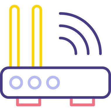 Anten. Web simgesi basit illüstrasyon