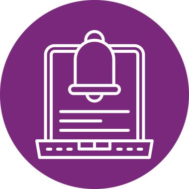 Modern bir bilgisayar simgesinin vektör çizimi