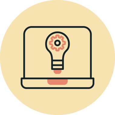 ampul simgesi vektör illüstrasyonu