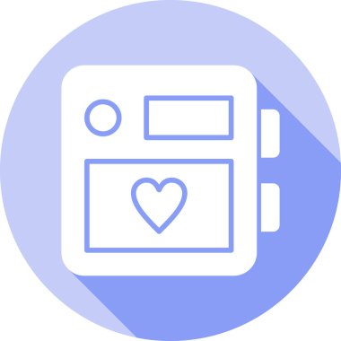 - Makine. Web simgesi basit illüstrasyon