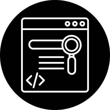 Veri. Web simgesi basit illüstrasyon