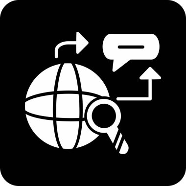 dünya konumu simgesi, vektör illüstrasyonu