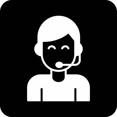 Çağrı merkezi simgesinin vektör illüstrasyonu