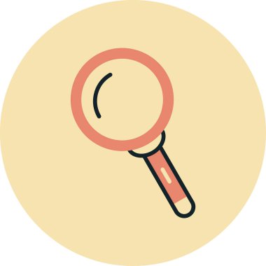 Arama vektörü simgesi modern basit illüstrasyon