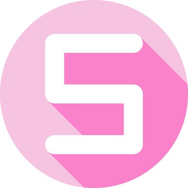 6 numaralı logo simgesi vektör tasarım elementleri