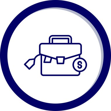 çanta simgesi vektör illüstrasyonu