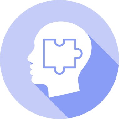 Beyin. Web simgesi basit illüstrasyon