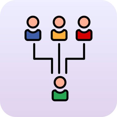 Sosyal ağ insanları simgesi