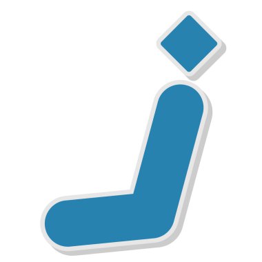 İzole edilmiş tek bir hokeyin vektör çizimi