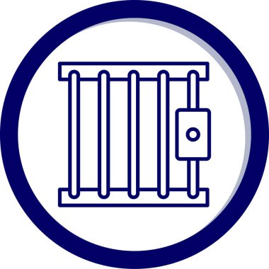 Ahşap bir kutunun vektör simgesi