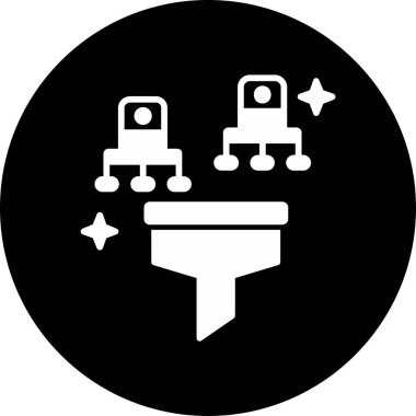 Modern simgenin vektör illüstrasyon tasarımı