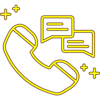 bizimle kontak renk ikonu vektör illüstrasyonu