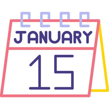 Tek bir takvimde 27 Ocak 'ta, takvim tarihi beyaz arka planda. Planlama. Zaman yönetimi. Kış gününü ayarla. konsept