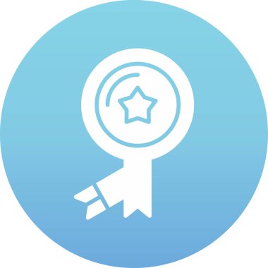 Kolayca değiştirilebilen veya düzenlenebilen madalya vektör simgesi