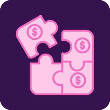 para ve finans simgesi vektör illüstrasyonu