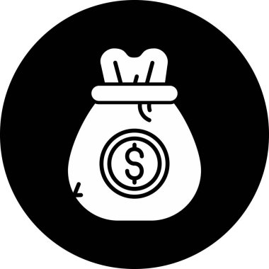 Para için. Web simgesi basit illüstrasyon