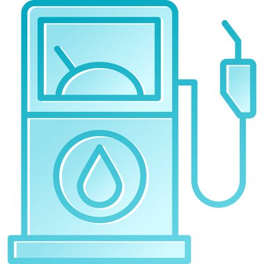 Su pompası. Basit düz resimleme