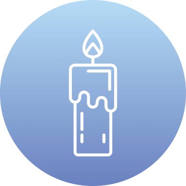 mum alev simgesi taslak biçimi