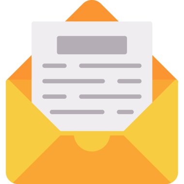 e-posta simgesi düz biçimli