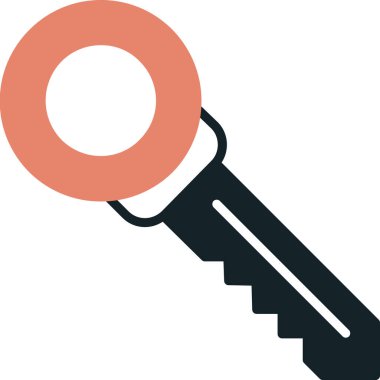 Anahtar. Web simgesi basit illüstrasyon