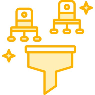 Robot simgesi, basit vektör çizim