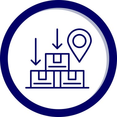 konum. Web simgesi basit illüstrasyon