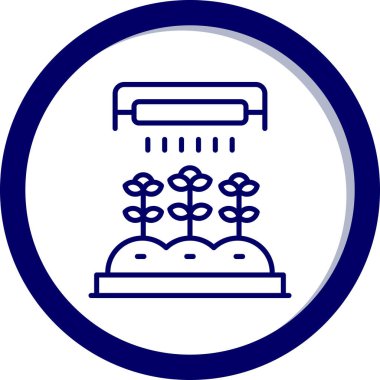 Bitki. Web simgesi basit illüstrasyon