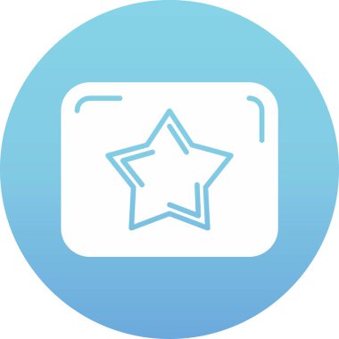 Yıldız simgesinin vektör illüstrasyonu