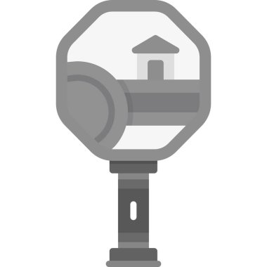 Modern yapı simgesinin vektör illüstrasyonu