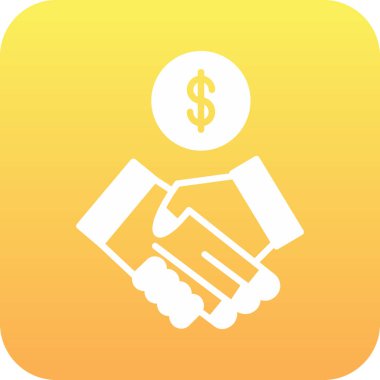 İş ve finans simgesinin vektör illüstrasyonu