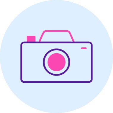 Kamera. Web simgesi basit illüstrasyon