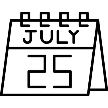 Takvim. Web simgesi basit tasarım