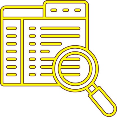 Ara. Web simgesi basit tasarım