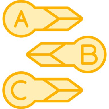 Bir ok kümesinin vektör illüstrasyonu