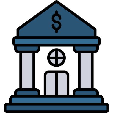 Banka oluşturma vektör simgesi