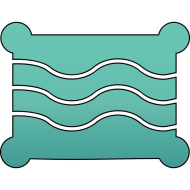 Mavi su simgesinin vektör illüstrasyonu