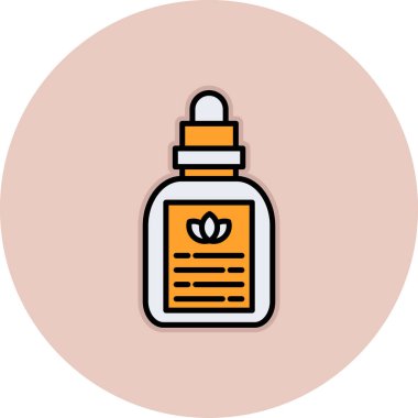 ilaç şişesi simgesi, modern tasarım illüstrasyonu