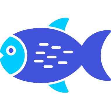 balık simgesi vektör illüstrasyonu