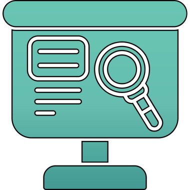 Büyüteç ve büyüteç ikonu. Arama için büyüteç vektör büyüteç simgesinin özet çizimi