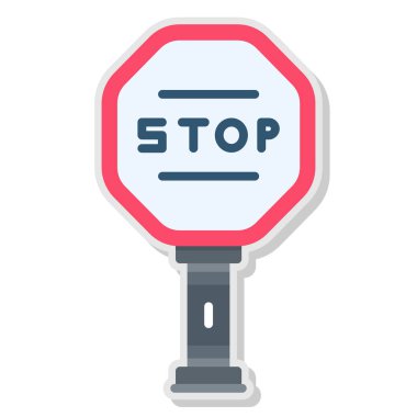 dur işareti vektör illüstrasyonu