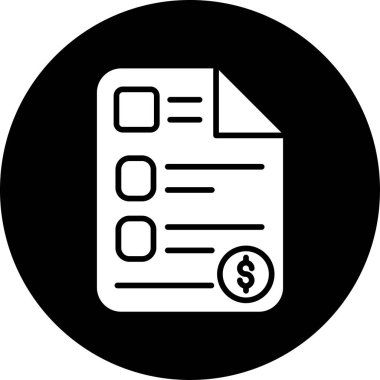 iş belge simgesi, vektör çizim