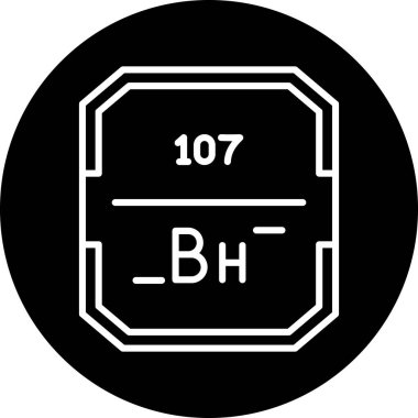 Bir kimyasalın basit ve modern vektör simgesi