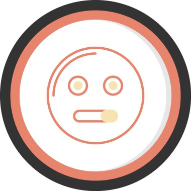 Yüz simgesi vektör illüstrasyonu